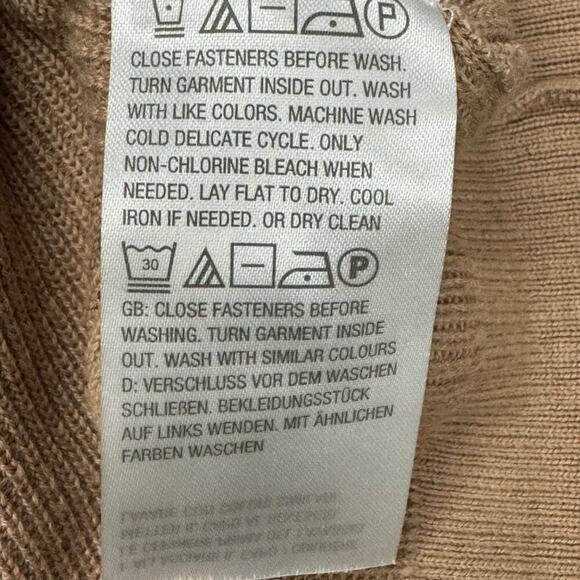 Isaac Mizrahi Live! Tan Button Down Cardigan Women’s Large - Picture 6 of 7